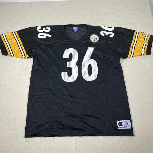 Vintage Pittsburgh Steelers Jersey Mens XL Black NFL Football Jerome Bettis 90s‎